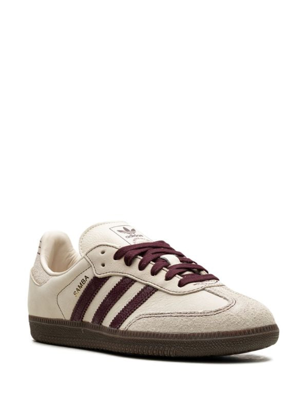 adidas Samba "Wonder White/Maroon" sneakers