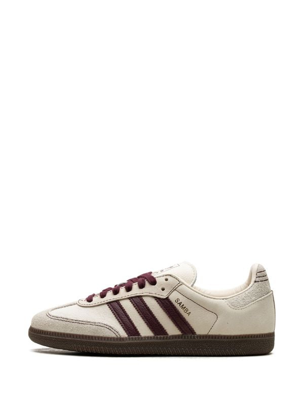 adidas Samba "Wonder White/Maroon" sneakers