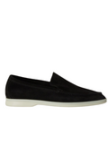 Loro Piana Summer Walk Loafers – Black | Luxury Italian Suede Shoes