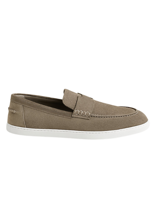 Hermès Job Loafer “Sandstone Beige” Suede | Luxury Men’s Slip-On