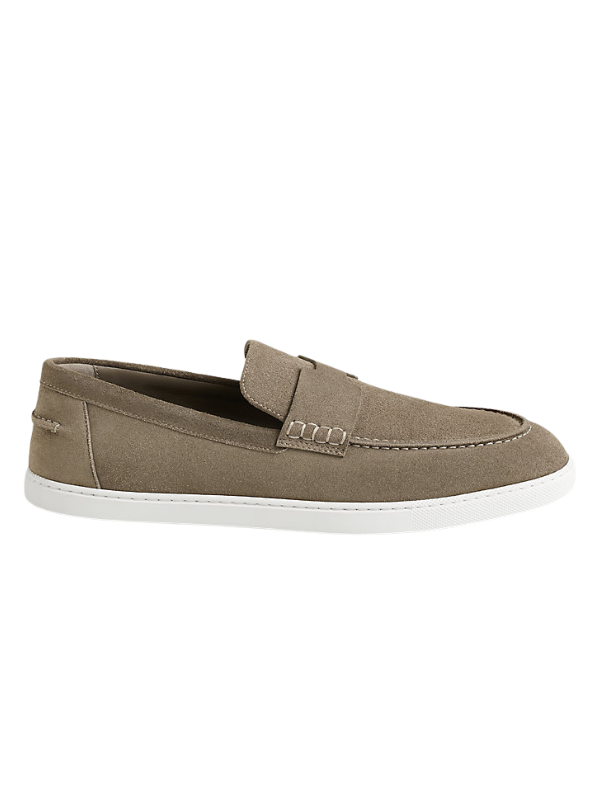 Hermès Job Loafer “Sandstone Beige” Suede | Luxury Men’s Slip-On