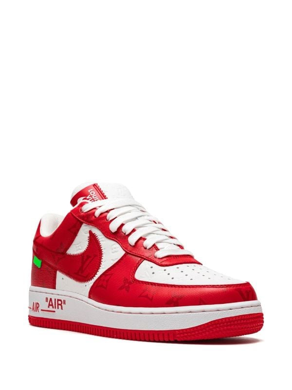 Nike x Louis Vuitton AirForce 1 Low "Virgil Abloh - White/Red" sneakers