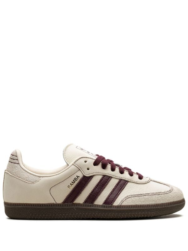 adidas Samba "Wonder White/Maroon" sneakers