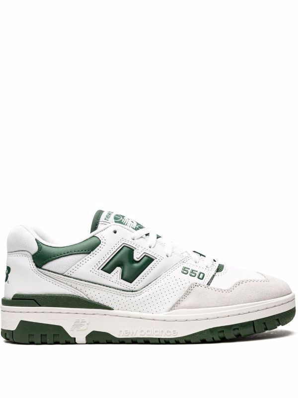 New Balance 550 "White/Team Forest Green" sneakers