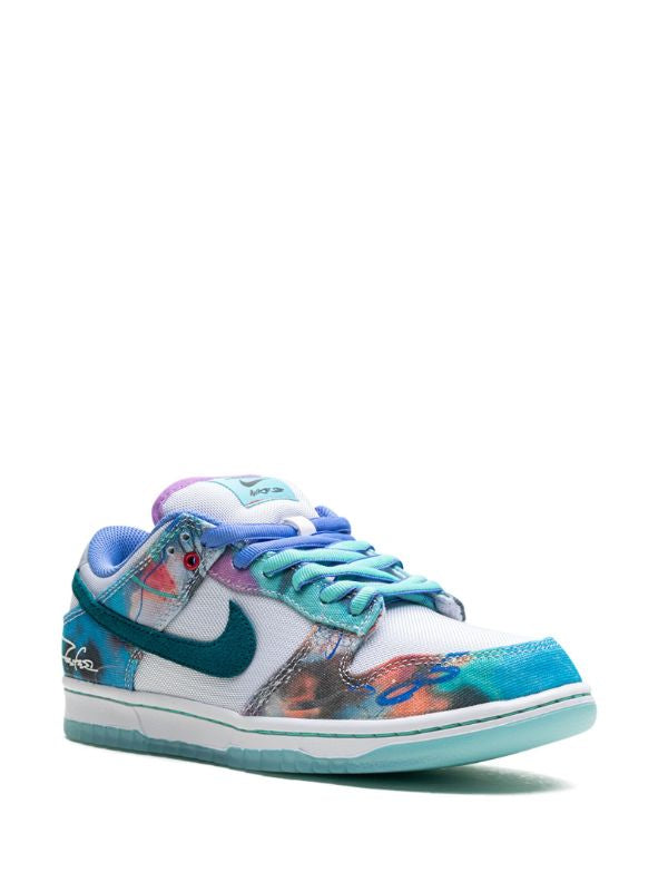 Nike x Futura Laboratories SB Dunk Low "Bleached Aqua" sneakers