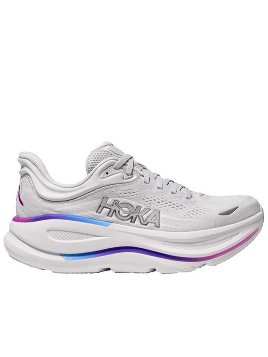 Hoka One One Bondi 9 Cosmic Grey White Mesh