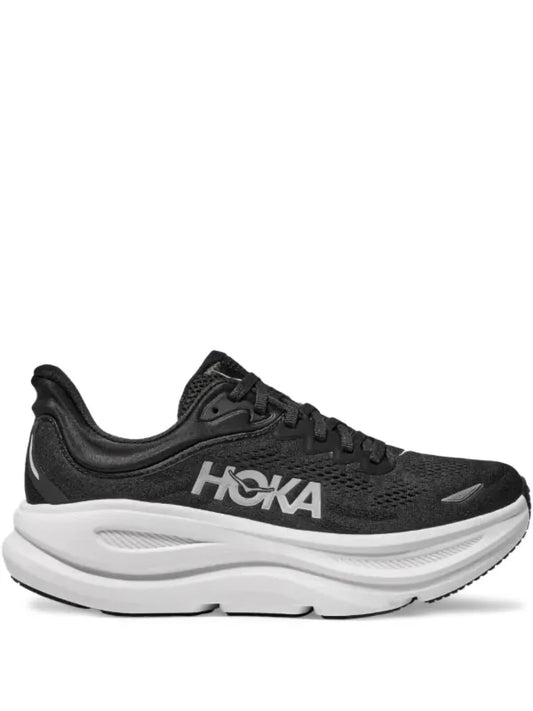 HOKA Bondi 9 "Black/White" sneakers