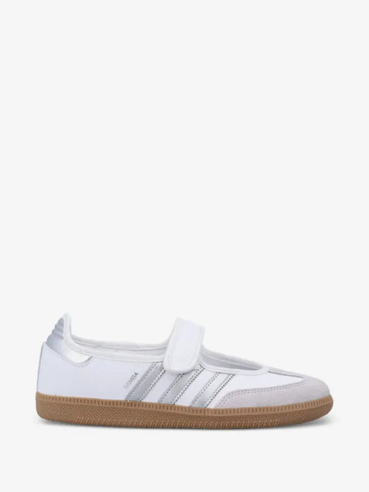 adidas Samba Jane Cloud White Silver Gum women’s sneaker side view