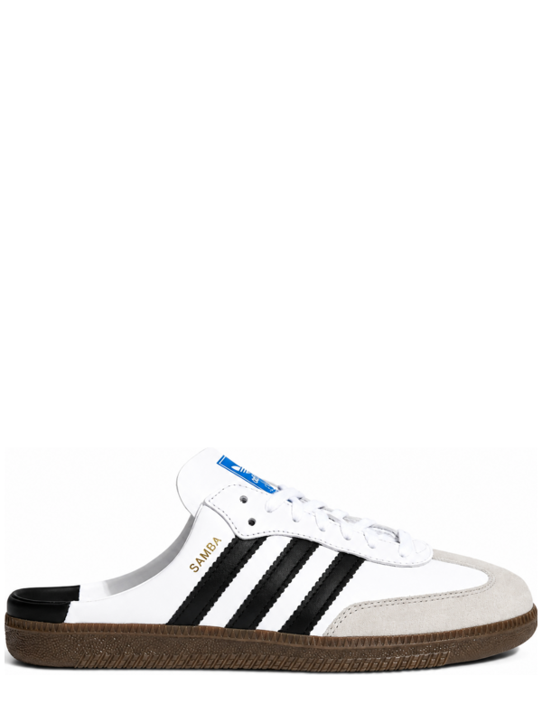 adidas Samba OG Mule Cloud White Core Black Gum LB3814 side view