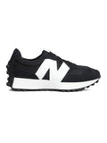 New Balance 327 Black White side view