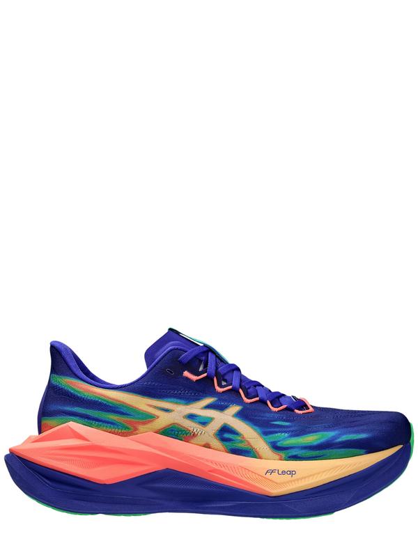 ASICS SUPERBLAST 3 Cobalt Burst Light Orange 1013A177-400 running shoe side view