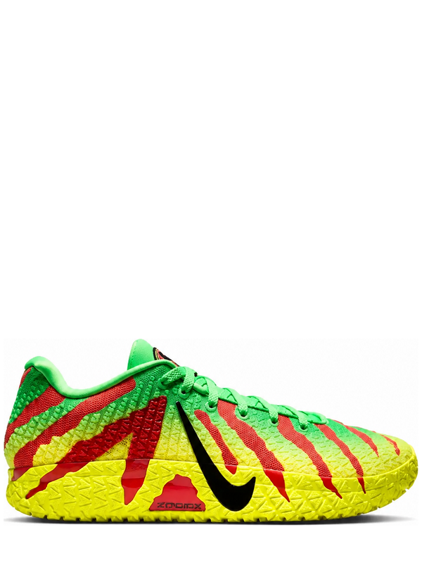 Nike Ja 3 Volt Red basketball shoes side view