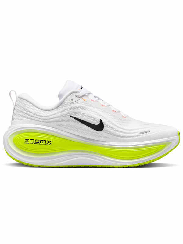 Nike Vomero Plus White Barely Volt Black side view