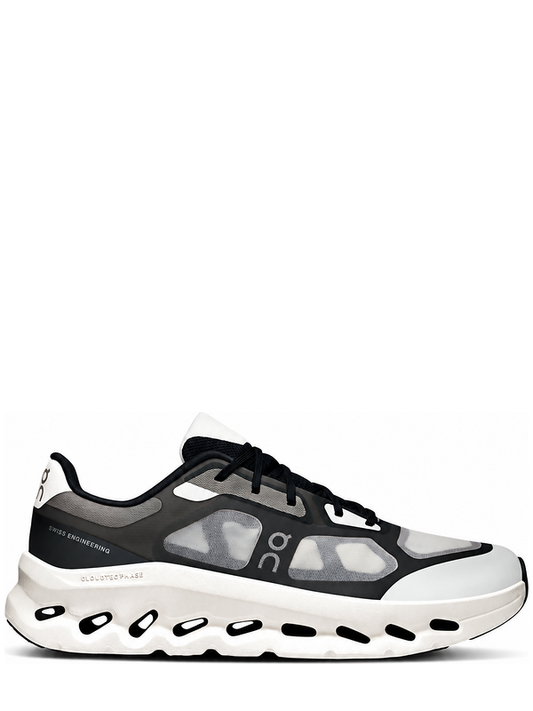 On Cloudsurfer Max Black Eclipse running shoes side view