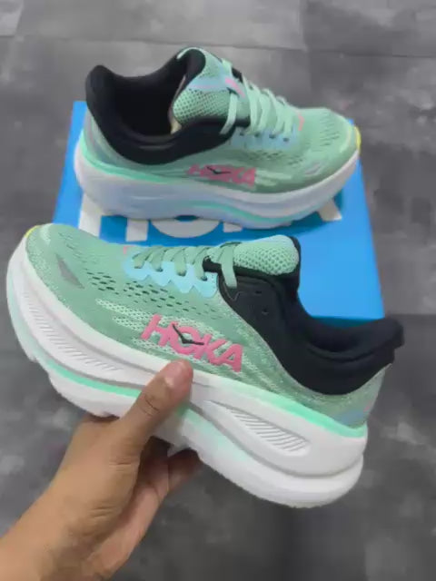 Hoka Wmns Bondi 9 'Blue Spark Mint Fluorite'